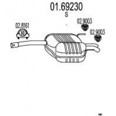 01.69230 MTS Глушитель выхлопных газов конечный