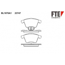 BL1870A1 FTE Комплект тормозных колодок, дисковый тормоз