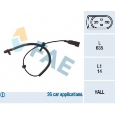 78035 FAE Датчик, частота вращения колеса