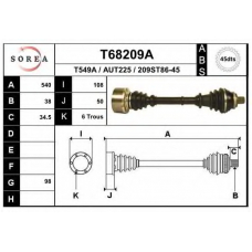 T68209A EAI Приводной вал