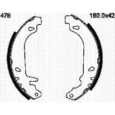 8100 25476 TRIDON Brake shoes