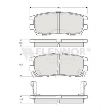 FB211258 FLENNOR Комплект тормозных колодок, дисковый тормоз