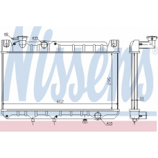 62400 NISSENS Радиатор, охлаждение двигателя
