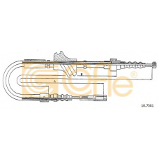 10.7581 COFLE Трос, стояночная тормозная система