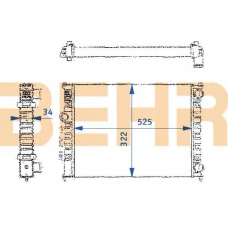 2109175 BEHR Radiator