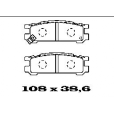 BL1375A2 FTE Комплект тормозных колодок, дисковый тормоз