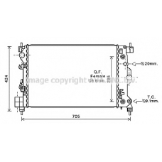 CTA2044 AVA Радиатор, охлаждение двигателя