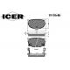 180646 ICER Комплект тормозных колодок, дисковый тормоз