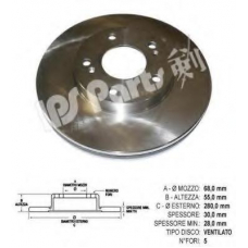 IBT-1194 IPS Parts Тормозной диск
