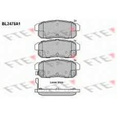 BL2478A1 FTE Комплект тормозных колодок, дисковый тормоз