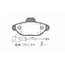 BPA0414.22 OPEN PARTS Комплект тормозных колодок, дисковый тормоз