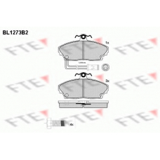 BL1273B2 FTE Комплект тормозных колодок, дисковый тормоз