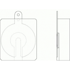 T0787 PAGID Комплект тормозных колодок, дисковый тормоз