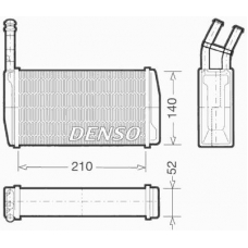 DRR10011 DENSO Теплообменник, отопление салона