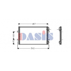 372002N AKS DASIS Конденсатор, кондиционер