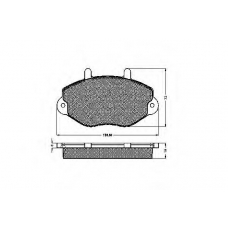 30959 SPIDAN Комплект тормозных колодок, дисковый тормоз