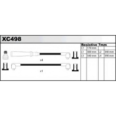XC498 QUINTON HAZELL Комплект проводов зажигания