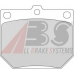 36387 ABS Комплект тормозных колодок, дисковый тормоз