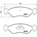 P 24 044 BREMBO Комплект тормозных колодок, дисковый тормоз