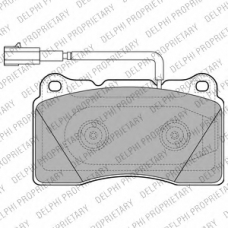 LP2221 DELPHI Комплект тормозных колодок, дисковый тормоз