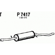 P7417 FENNO Средний глушитель выхлопных газов