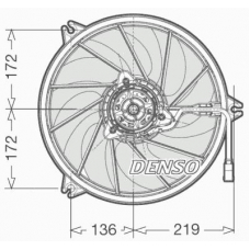DER21005 DENSO Вентилятор, охлаждение двигателя
