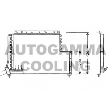 102567 AUTOGAMMA Конденсатор, кондиционер