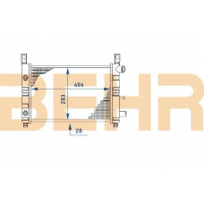 2109704 BEHR Radiator