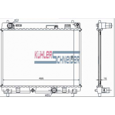 3201681 KUHLER SCHNEIDER Радиатор, охлаждение двигател