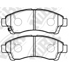 PN5804 NiBK Комплект тормозных колодок, дисковый тормоз