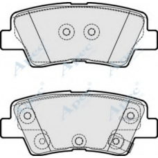 PAD1896 APEC Комплект тормозных колодок, дисковый тормоз
