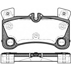1346 00 KAWE Комплект тормозных колодок, дисковый тормоз