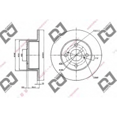 BD1985 DJ PARTS Тормозной диск