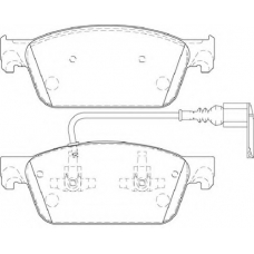 FD7476V NECTO Комплект тормозных колодок, дисковый тормоз