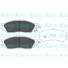 KBP-6577 KAVO PARTS Комплект тормозных колодок, дисковый тормоз