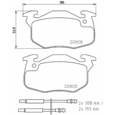 8DB 355 019-141 HELLA PAGID Комплект тормозных колодок, дисковый тормоз