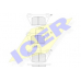 140361 ICER Комплект тормозных колодок, дисковый тормоз
