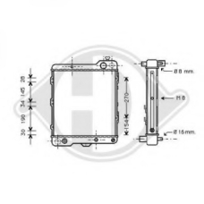 8503107 DIEDERICHS Радиатор, охлаждение двигателя