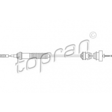 722 111 TOPRAN Трос, управление сцеплением
