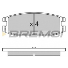 BP2331 BREMSI Комплект тормозных колодок, дисковый тормоз