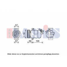 852807N AKS DASIS Компрессор, кондиционер