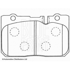 ADT34287 BLUE PRINT Комплект тормозных колодок, дисковый тормоз