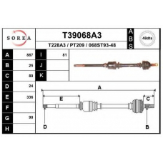 T39068A3 EAI Приводной вал