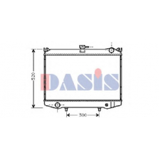 071000N AKS DASIS Радиатор, охлаждение двигателя