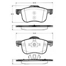 BLF1103 QUINTON HAZELL Комплект тормозных колодок, дисковый тормоз