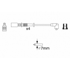 0 986 356 754 BOSCH Комплект проводов зажигания