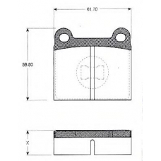 BLF136 QUINTON HAZELL Комплект тормозных колодок, дисковый тормоз