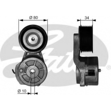 T38650 GATES Натяжитель ремня, клиновой зубча