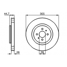 0 986 478 703 BOSCH Тормозной диск