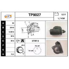 TP9027 SNRA Стартер